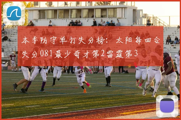 本季防守单打失分榜：太阳每回合失分081最少奇才第2雷霆第3